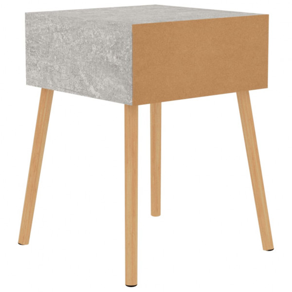 Mesa de cabeceira 40x40x56 cm derivados madeira cinza cimento M 5