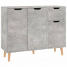 Aparador de aglomerado gris hormigón 90x30x72 cm 1