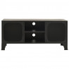 Mueble de TV metal y MDF gris 105x36x47 cm 3