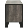 Mueble de TV metal y MDF gris 105x36x47 cm 4