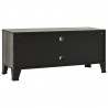 Mueble de TV metal y MDF gris 105x36x47 cm 5