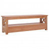 Mueble de TV madera maciza de caoba 115x30x40 cm 5