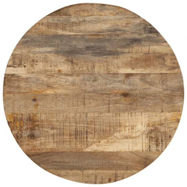 Mesas apilables 3 unidades madera rugosa de mango M 4