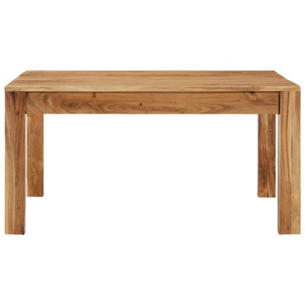 Mesa de centro de madera maciza de acacia 80x80x40 cm M 2