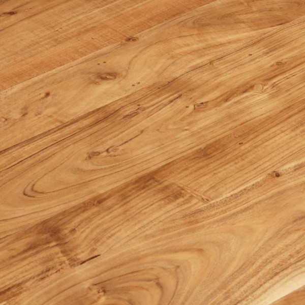 Mesa de centro de madera maciza de acacia 80x80x40 cm M 5