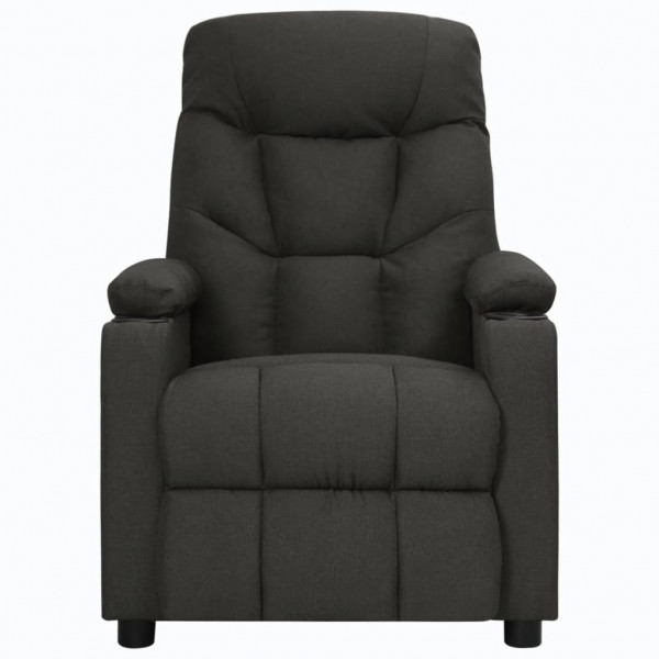 Sillón reclinable de tela negro M 3