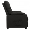 Sillón reclinable de tela negro 4