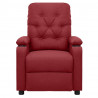 Poltrona reclinável tecido vermelho tinto 3