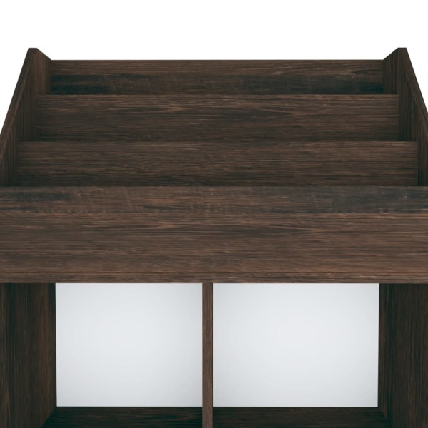 Suporte revistas infantil 71x30x114 cm aglom. carvalho fumado M 5