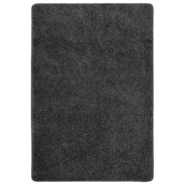 Alfombra peluda antideslizante gris oscuro 160x230 cm D