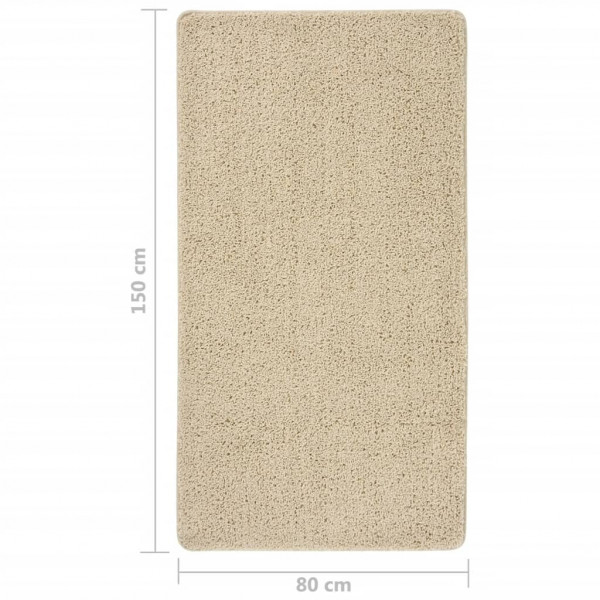 Tapete felpudo antiderrapante creme 80x150 cm M 5