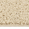 Tapete shaggy 120x170 cm antiderrapante cor creme 2