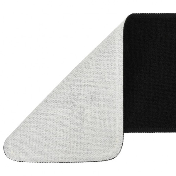 Alfombrillas de escalera 15 uds negro rectangular 60x25 cm M 4