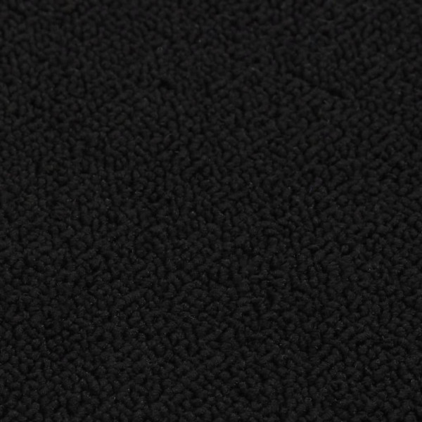 Alfombrillas de escalera 15 uds negro rectangular 75x20 cm M 5