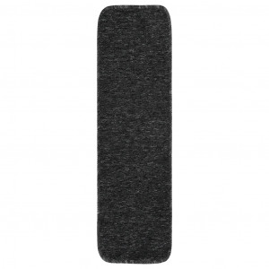 Alfombrillas de escalera antracita rectangular 75x20 cm H