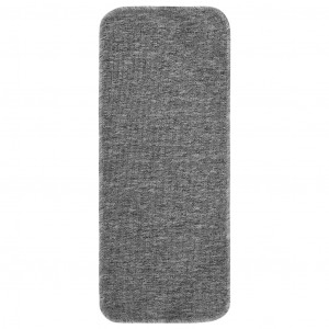Alfombrillas de escalera 15 uds gris rectangular 60x25 cm H