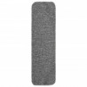 Alfombrillas de escalera 15 uds gris rectangular 75x20 cm 2