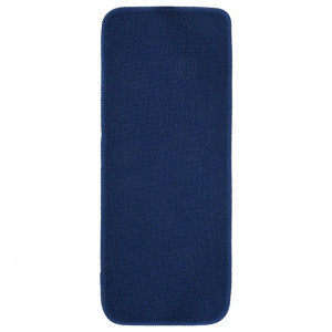 Alfombrilla de escalera 15 uds azul marino rectangular 60x25 cm H