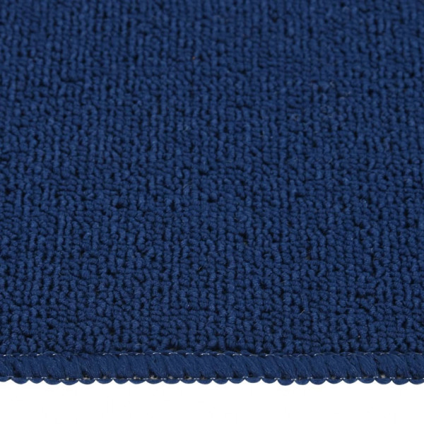 Alfombrilla de escalera 15 uds azul marino rectangular 75x20 cm M 3