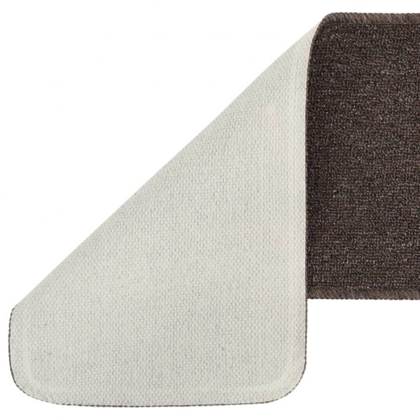 Tapetes antiderrapantes retang. escadas 15pcs 60x25 cm castanho M 4