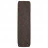 Alfombrillas de escalera 15 uds marrón rectangular 75x20 cm 2
