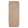 Alfombrillas de escalera 15 uds beige rectangular 60x25 cm 2