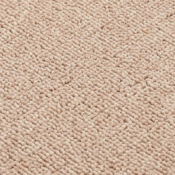 Alfombrillas de escalera 15 uds beige rectangular 60x25 cm M 5
