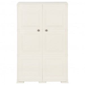 Armario de plástico diseño madera Vanila Ice 79x43x125 cm H