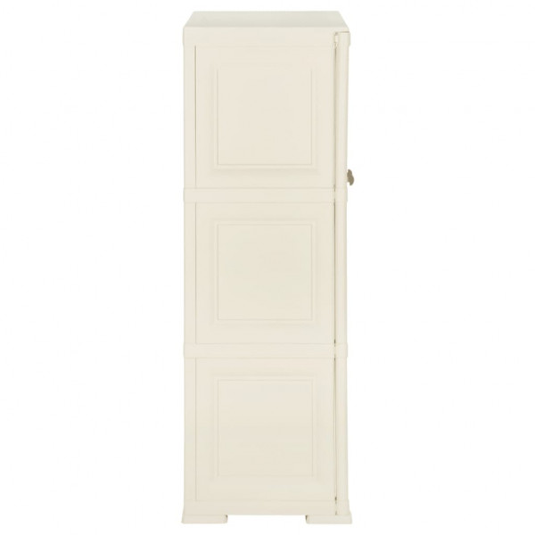 Armario de plástico diseño madera Vanila Ice 79x43x125 cm M 3