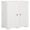 Armario de plástico diseño madera blanco angora 79x43x85.5 cm 1