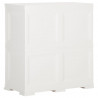 Armario de plástico diseño madera blanco angora 79x43x85.5 cm 4