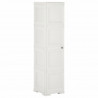 Armario de plástico diseño madera blanco angora 40x43x164 cm 1