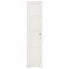 Armario de plástico diseño madera blanco angora 40x43x164 cm 2