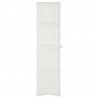 Armario de plástico diseño madera blanco angora 40x43x164 cm 4