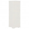 Armario de plástico diseño madera blanco angora 40x43x125 cm 4