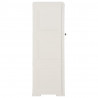 Armario de plástico diseño madera blanco angora 40x43x125 cm 5