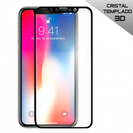 Protector Pantalla Cristal Templado COOL para iPhone X / iPhone XS / iPhone 11 Pro (FULL 3D Negro) D