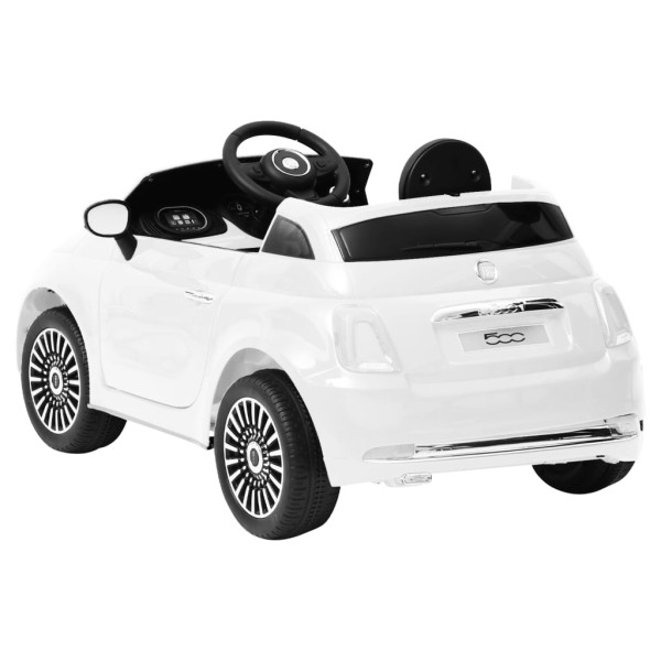 Carro elétrico de criança Fiat 500 branco M 4