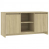 Mueble de TV madera contrachapada roble Sonoma 102x37.5x52.5 cm 2