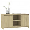 Mueble de TV madera contrachapada roble Sonoma 102x37.5x52.5 cm 3