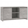 Mueble de TV madera contrachapada gris hormigón 102x37.5x52.5cm 2