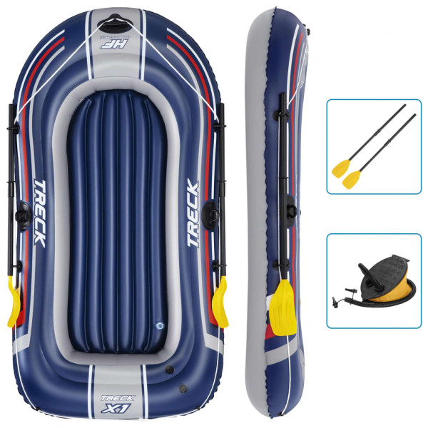 Bestway Barca inflable Hydro-Force con remos y bomba azul D