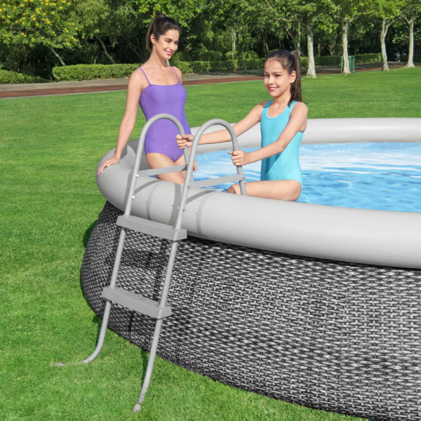 Bestway Escalera para piscina 2 peldaños Flowclear 84 cm D