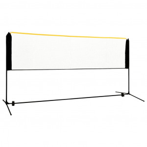 Rede de badmínton ajustável 300x103x94-158 cm metal H