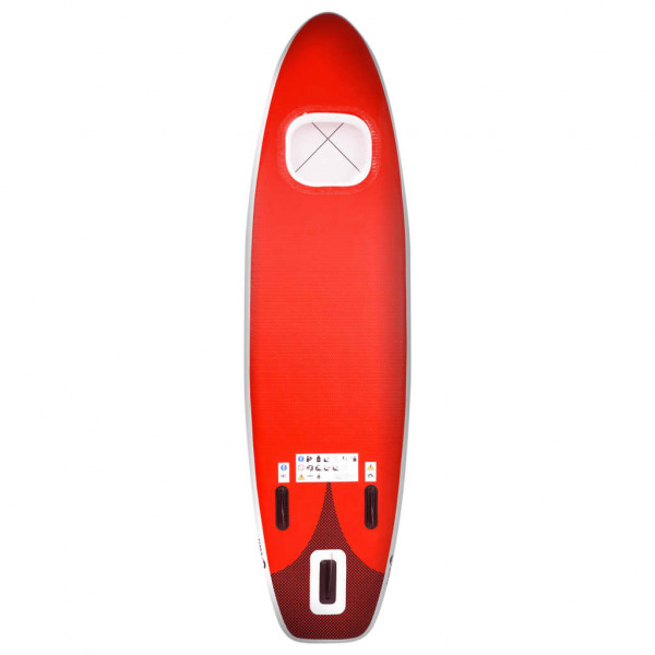 Conjunto prancha de paddle SUP insuflável 300x76x10 cm vermelho M 4