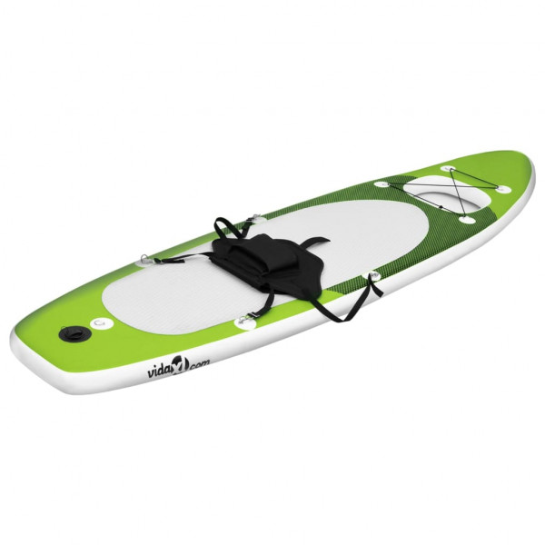 Conjunto prancha de paddle SUP insuflável 300x76x10 cm verde M 2