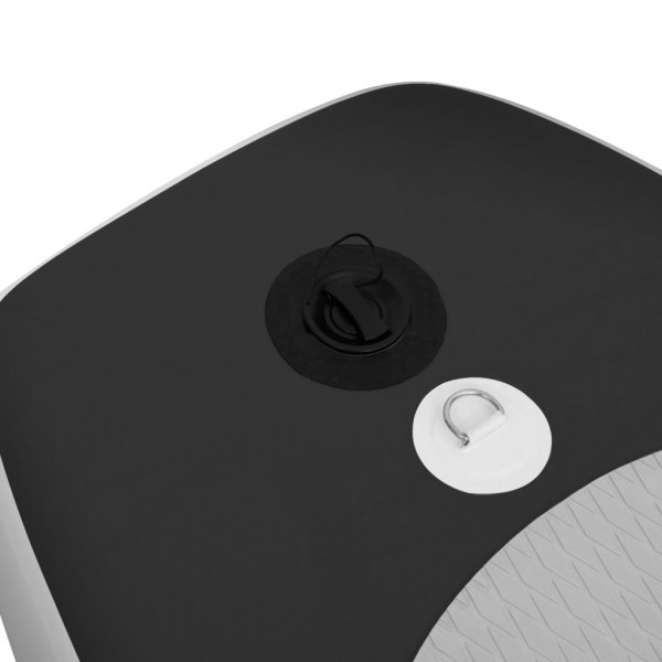 Set de tabla de paddle surf hinchable negro 300x76x10 cm M 5