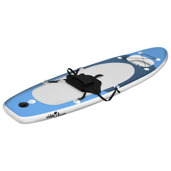 Conjunto prancha de paddle SUP insuflável 330x76x10 cm azul mar M 2