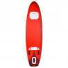 Set de tabla de paddle surf hinchable rojo 330x76x10 cm 4