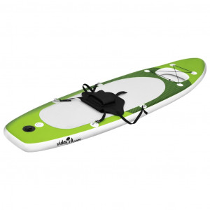 Conjunto prancha de paddle SUP insuflável 330x76x10 cm verde H